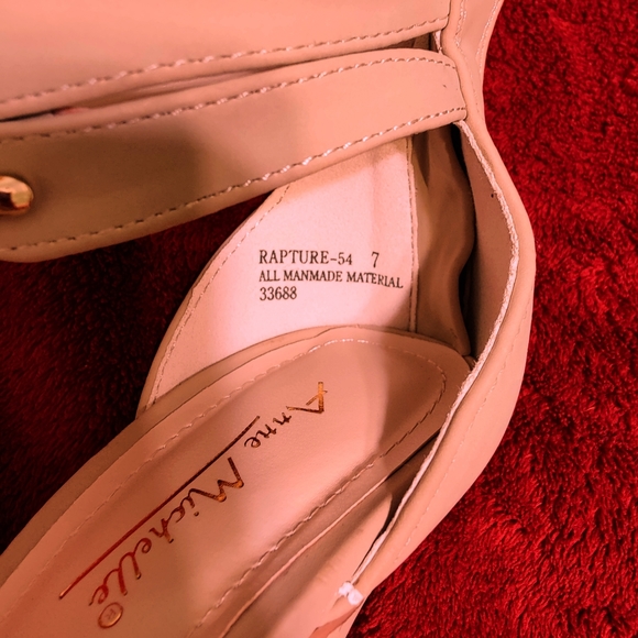 Anne Michelle Rapture-54 Sz 7 Women's Stiletto Heel Sandal Shoes Tan - Picture 9 of 12